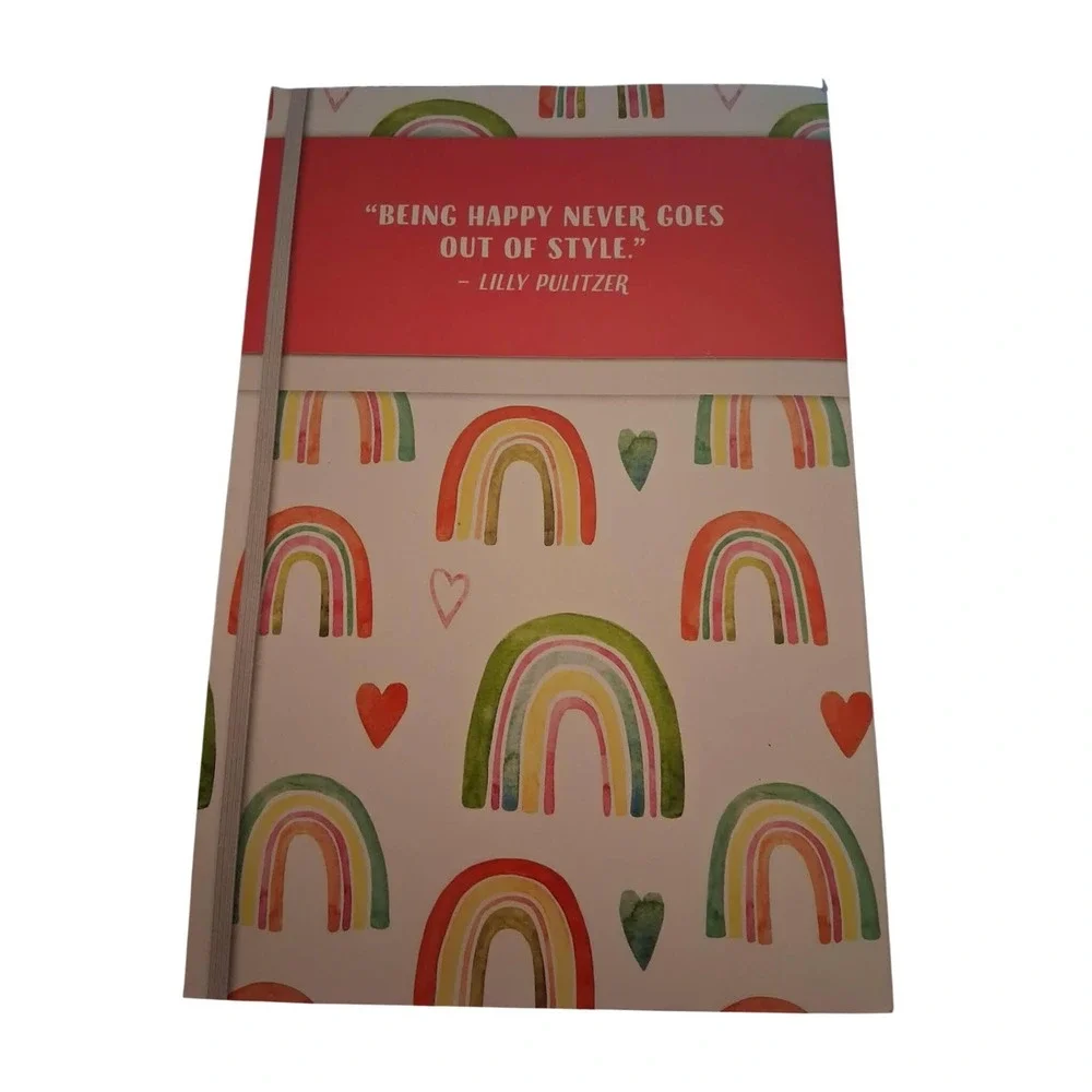 Centennial Media The Happiness Notebook Guided Journal Rainbow Heart‎ Softcover